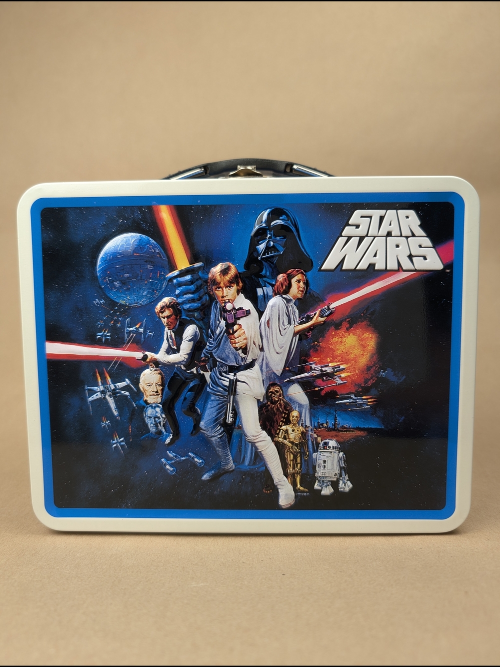 Star Wars Tin Lunch Box With Sandwich Cutters, Williams Sonoma Limited Ed NEW
